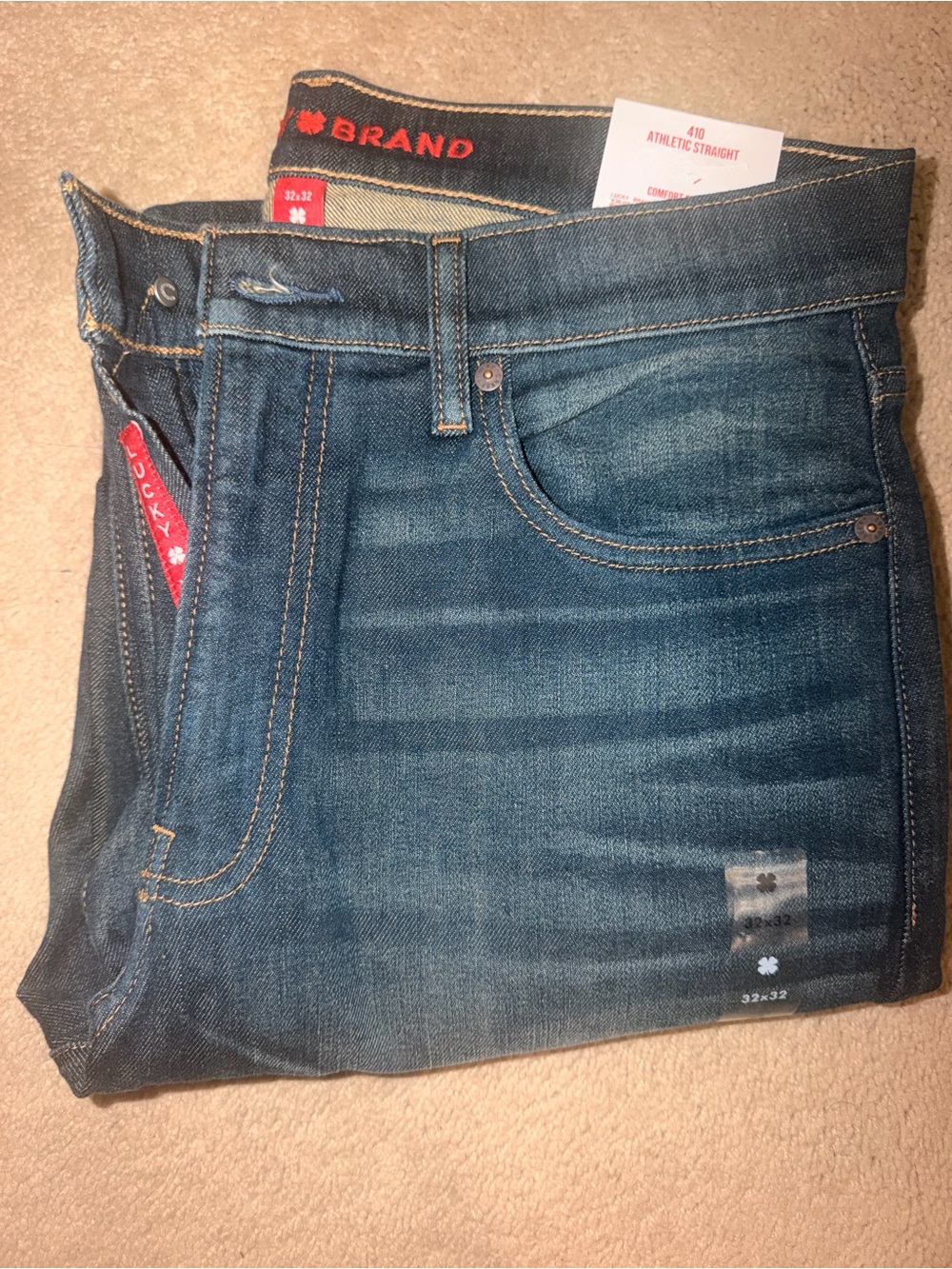 Men’s Lucky Jeans- Athletic Stretch Straight Leg, 32x32 NWT